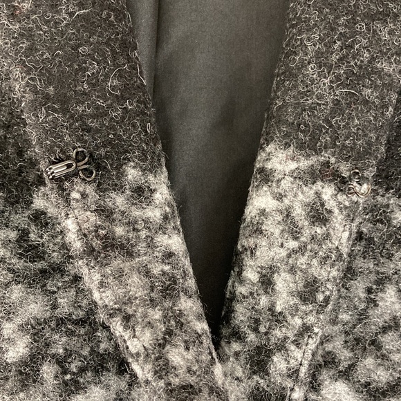 Wool Blend Open Front Long Cardigan Jacket - Picture 11 of 14